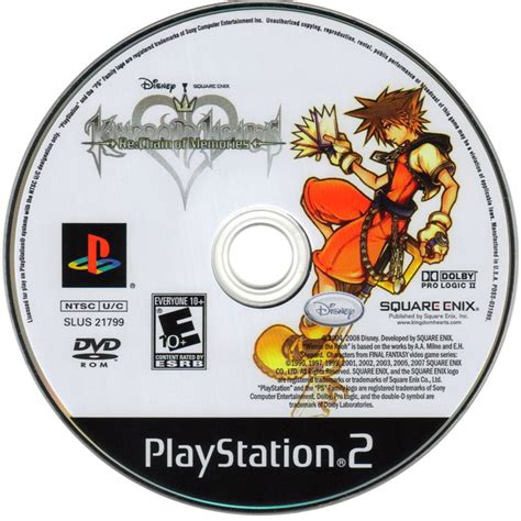 Kingdom Hearts Re Chain Of Memories Playstation Box Cover Art