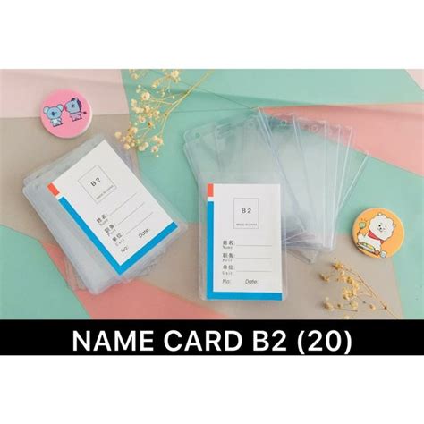 Jual PLASTIK ID CARD B2 NAME TAG PANITIA ANGGOTA NAME TAG UJIAN