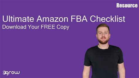 Egrow S Free Ultimate Amazon Fba Checklist Youtube