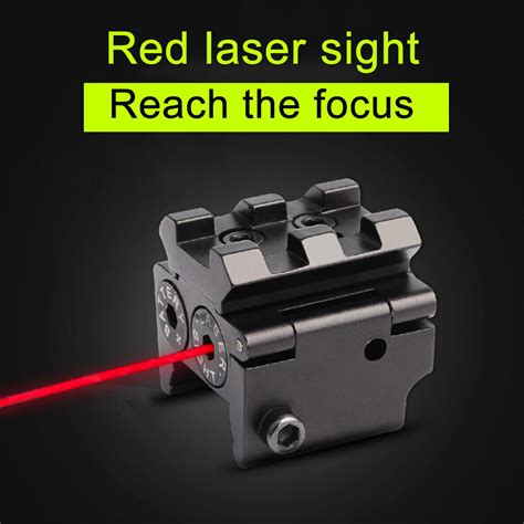 Mini Red Dot Laser Sight Navigation 20mm Rail Mount For Rifle Pistol