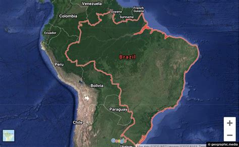 Brazil Location Map - Geographic Media