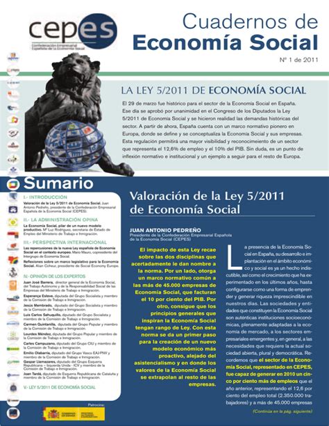 Cepes Ley De Economia Social