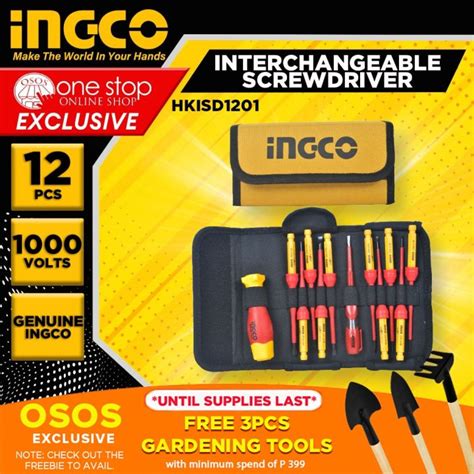 Ingco Pcs Interchangeable Insulated Screwdriver Set Hkisd Osos