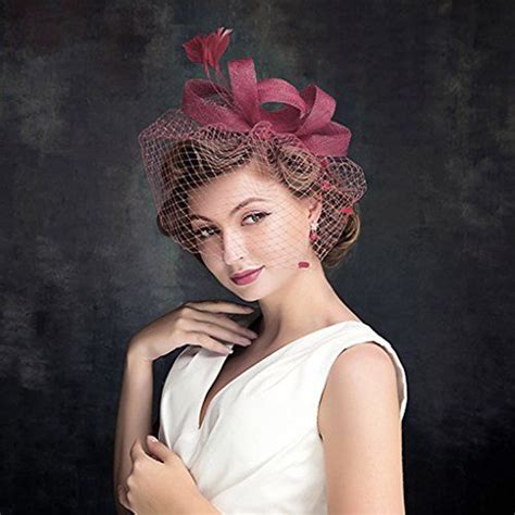 Coiffure Bibi Voile Plume Voilette Fascinants Chapeaux De Mariage Avec