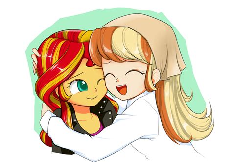 Not Furry Safe Artist Twilite Sparkleplz Sunset Shimmer