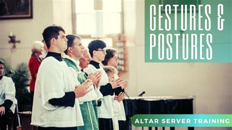 Altar Server Training Gestures And Postures Youtube