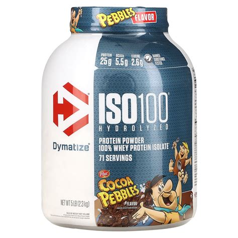 Dymatize Iso Hydrolyzed Whey Protein Isolate Cocoa Pebbles