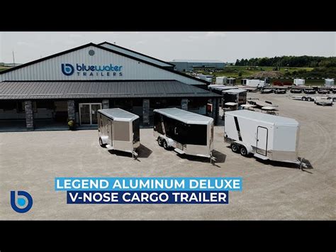 2025 Legend Aluminum Deluxe V Nose Trailer 7 X 19 Cargo