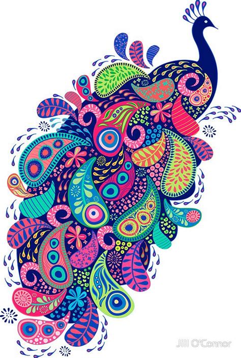 Paisley Peacock By Jill Oconnor Peacock Art Mandala Design Art