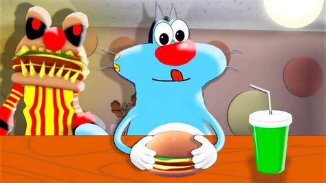 Oggy Go Eat Burger Mr Fast Food Halloween Update Scary Obby In