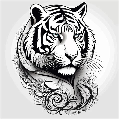 Premium Vector Vector Hand Drawn Tiger Illustration