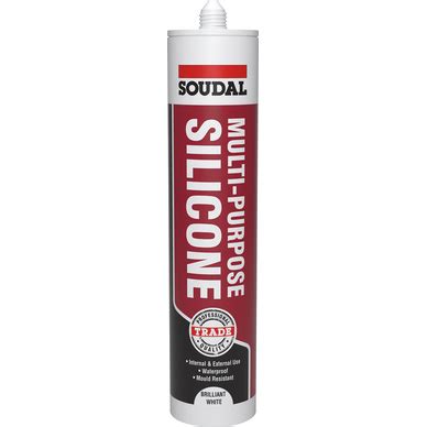 Soudal Trade Multi Purpose Silicone 270ml White Toolstation