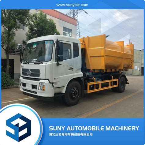 Dongfeng Hydraulic Lift Swing Arm Garbage Truck Swept Body Refuse