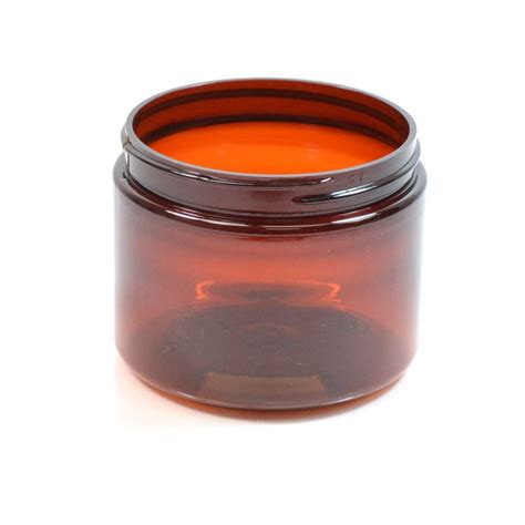 Oz Wide Mouth Amber Pet Jar Packagingbuyer