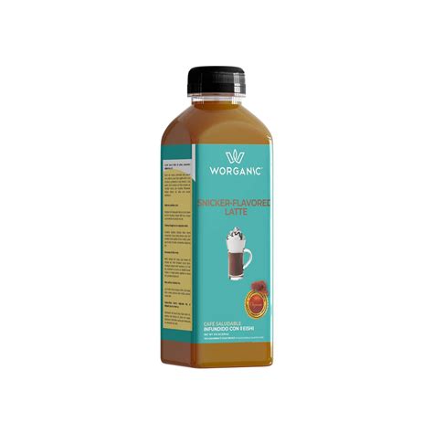 Worganic Gourmet Cafe Snicker Latte Café saborizado con hongos