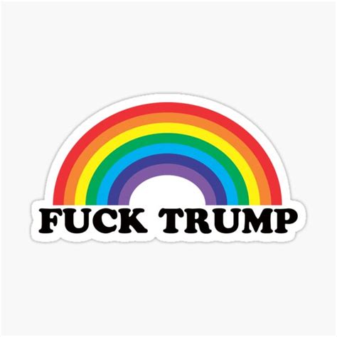 Fuck Trump Sticker For Sale By Monclus Redbubble
