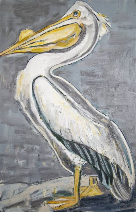 Louisiana White Pelican Painting By Caroline Youngblood Saatchi Art