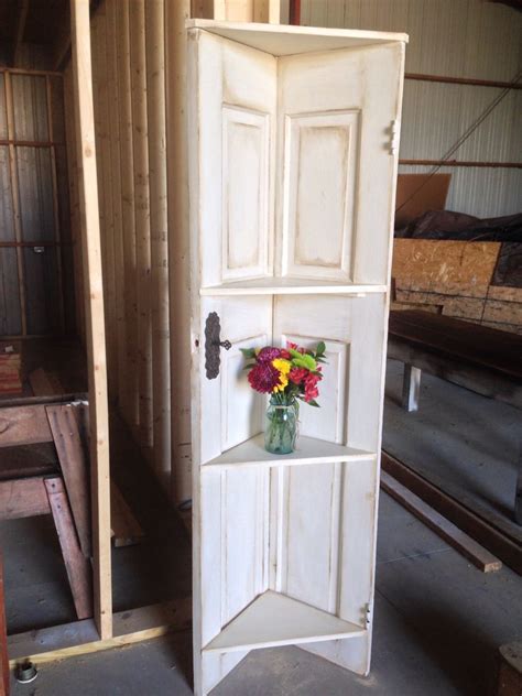 Corner Shelf Dave Made From An Old Door Corner Shelves Old Door Diy