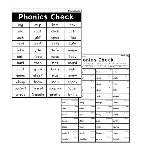 Phonics Assessments Sarahs Teaching Snippets