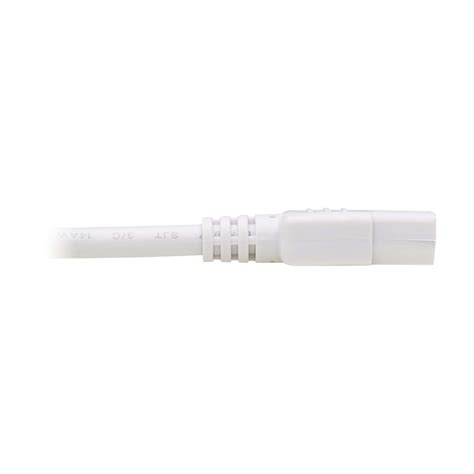 Heavy Duty C14 To C13 Computer Power Cord 3 Ft White Eaton