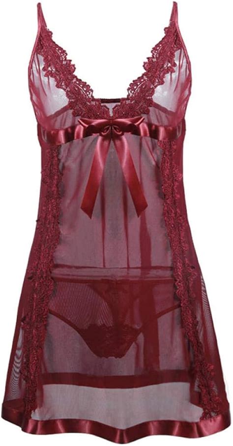 Yldcn Women S Babydolls Sexy Women Lingerie Lace Night Dress Babydoll