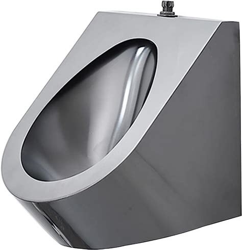 Amazon Black Wall Mounted 304 Stainless Steel Urinal Public Toilet