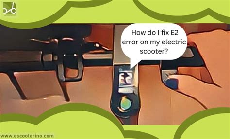 6 easy steps to fix E2 error on electric scooter