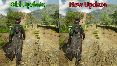 Hogwarts Legacy Old Update Vs New Update Ray Tracing And