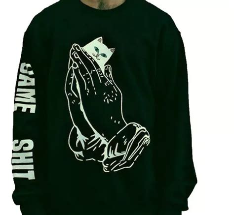 Sudadera Hoodie Ripndip Gato Troll Alien Grunge Aesthetic Envío gratis