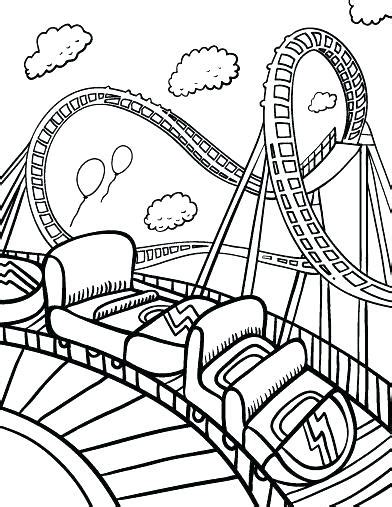 Printable Amusement Park Coloring Pages