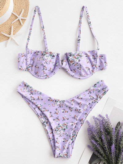 Ditsy Floral Print Underwire Bikini Swimsuit Artofit