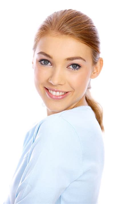 Blond Woman In Blue Bikini On The Beach Stock Image Image Of County Girl 4982809