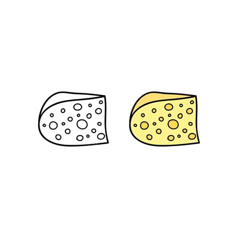 Bocadillo Blanco Dibujado A Mano Con Queso Vector Png Dibujado