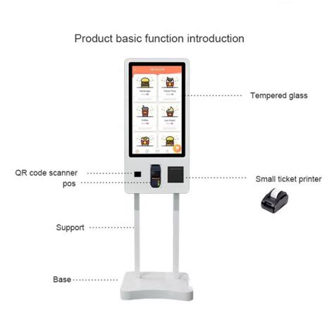 Capacitive Touch Screen Self Service Kiosk Inch Credit Card Bill