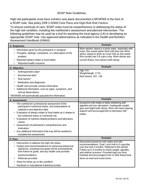 Dental Clinical Notes Template - Printable Word Searches