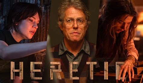heretic trailer hugh grants creepy thriller moves  november