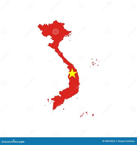 Vietnam Flag And Map Vector Illustration | CartoonDealer.com #98810024