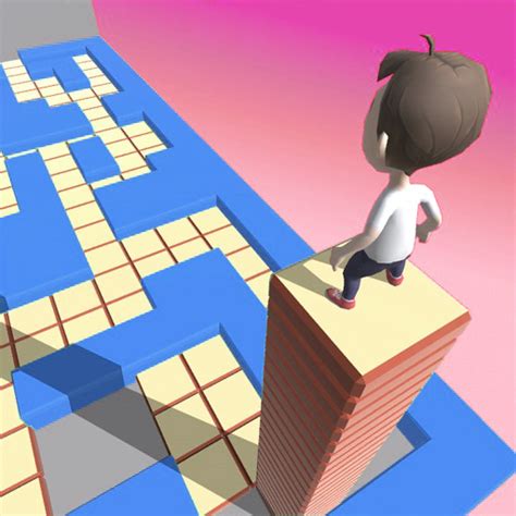 Stacky Cube High Surfer Hero Multi Maze Dash Challenge 3D Collect And