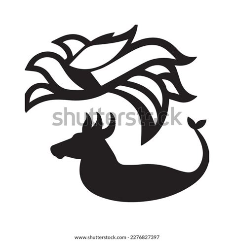 Animals Logo Black White Use Company Stock Vector (Royalty Free ...