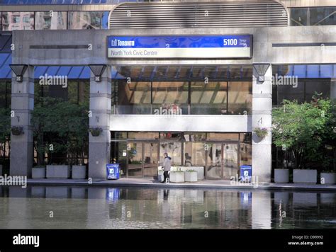 Toronto North York Civic Centre Entrance Stock Photo - Alamy