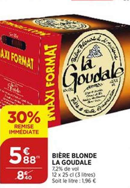 Promo Bi Re Blonde La Goudale De Remise Imm Diate Chez Atac Icatalogue Fr