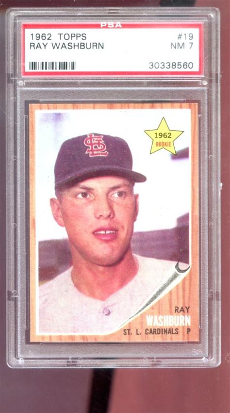 Topps Ray Washburn Psa Graded Baseball Card Mlb St Louis