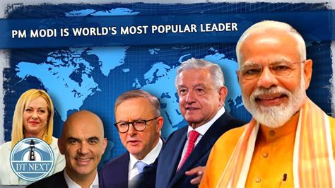 Pm Modi Tops List Of Most Popular Global Leader Dt Next Youtube