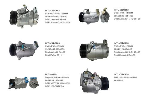 V Air Conditioning Car Ac Compressor Opel Astra