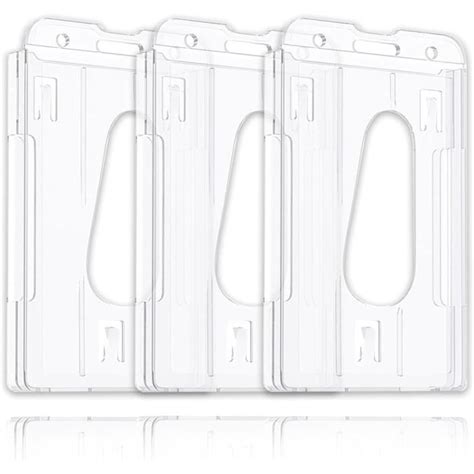 Pi Ces Porte Badge Vertical Cartes Porte Cartes En Pc Plastique