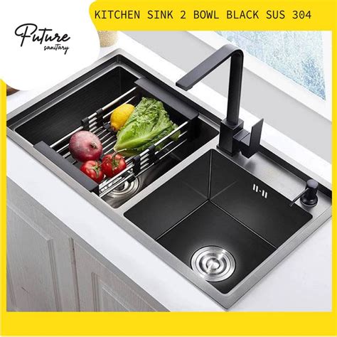 Jual Kitchen Sink Bowl Complete Kran Bak Cuci Piring Lubang