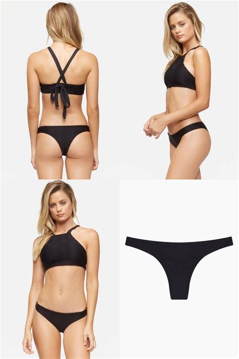 Ali Minimal Hipster Bikini Bottom Black Bikini Bottom Swimsuit