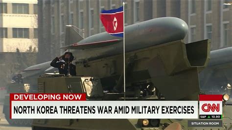 N Korea Threatens U S Amid Military Exercises Cnn Video