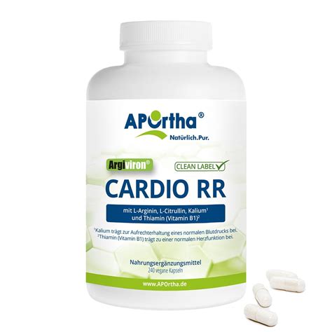 Cardio Rr L Arginin L Citrullin Kalium Kapseln Aportha De