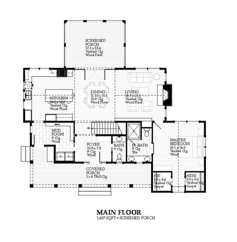 3 Bedroom Cottage House Design - Seagull Floor Plan - SketchPad House Plans